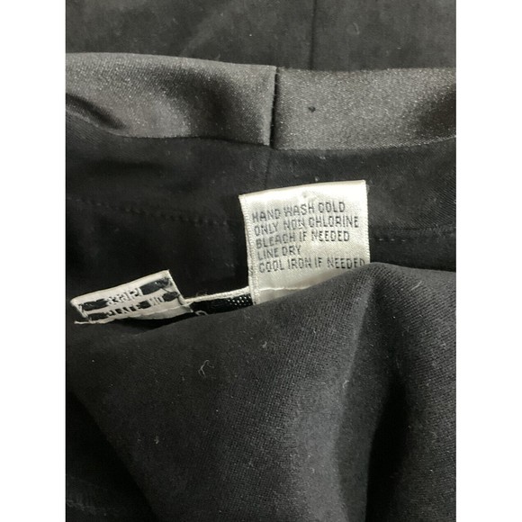 VTG Womens Maxi Shirt Dress Sz 8 Black Goth Dark Academia Witchcore Stevie Nicks - Picture 4 of 6